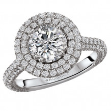 La Vie 14k White Gold Semi-Mount Diamond Engagement Ring