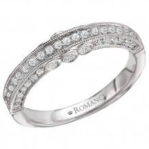 18k White Gold Diamond Wedding Band