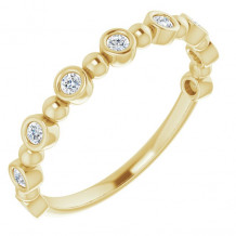 14K Yellow 1/5 CTW Diamond Anniversary Band - 1236316030P