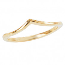 14k Yellow Gold Curved Wedding Band