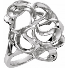 14K White Freeform Ring - 542123125P