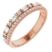 14K Rose 1/2 CTW Diamond Anniversary Band - 124021602P