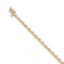 Quality Gold 14k Yellow Gold AA Diamond Tennis Bracelet - X635AA
