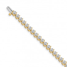 Quality Gold 14k Yellow Gold diamond Tennis Bracelet - X2843
