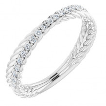 14K White 1/5 CTW Diamond Anniversary Band - 122982600P