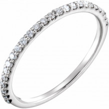 14K White 1/4 CTW Diamond Band - 68871100P