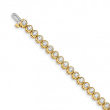 Quality Gold 14k Yellow Gold VS Diamond Tennis Bracelet - X2902VS