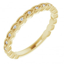 14K Yellow .08 CTW Diamond Anniversary Band - 123085601P