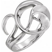 14K White Freeform Ring - 542023152P