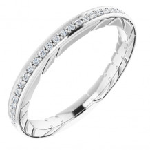 14K White 1/8 CTW Diamond Anniversary Band - 1224626000P