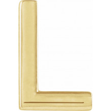 14K Yellow Single Initial L Earring - 86800168P