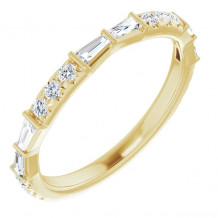 14K Yellow 3/8 CTW Diamond French-Set Anniversary Band - 123608601P