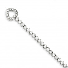 Quality Gold Sterling Silver CZ Tennis Bracelet 7.5 - QX557CZ