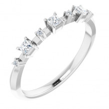 14K White 1/6 CTW Diamond Anniversary Band - 124217600P