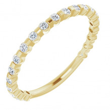 14K Yellow 1/4 CTW Diamond Anniversary Band - 123208601P