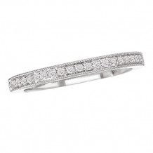 La Vie 14k White Gold Diamond Wedding Band