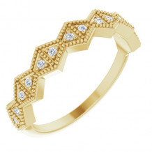 14K Yellow 1/10 CTW Diamond Anniversary Band - 124138601P