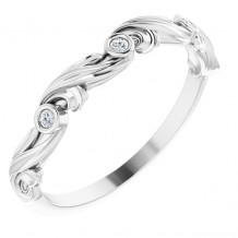 14K White .03 CTW Diamond Anniversary Band - 123301600P