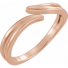 14K Rose Bypass Ring - 51709103P