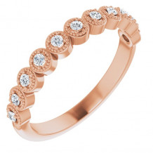 14K Rose 1/6 CTW Diamond Anniversary Band - 123420606P