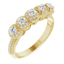 14K Yellow 1/2 CTW Diamond Anniversary Band - 123221502P