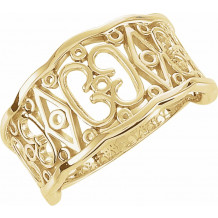 14K Yellow Freeform Remount Ring - 51756324P