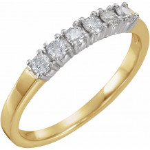 14K Yellow & White 1/4 CTW Diamond Anniversary Band - 60208207455P