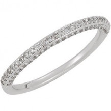 14K White 1/5 CTW Diamond Band - 68925100P