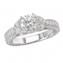 La Vie 14k White Gold Semi-Mount Diamond Engagement Ring