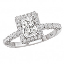 La Vie 14k White Gold Semi-Mount Diamond Engagement Ring