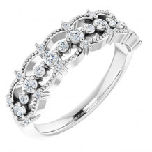 14K White 1/3 CTW Diamond Stackable Ring - 124012600P