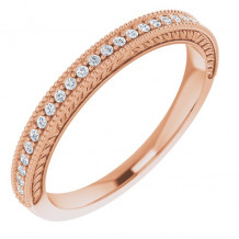 14K Rose 1/10 CTW Diamond Anniversary Band - 123027602P